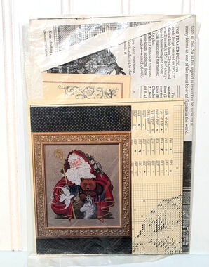 Lavender & Lace Santa of the Forest X Stitch Chart L&L 21 Woodland Animals 1993